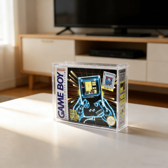 Customizable Clear Acrylic Handmade Classic Design Video Game Console Display Case for PSP NEC WII Collectible Display Yageli
