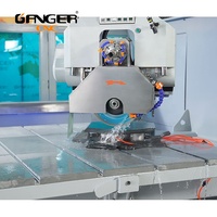 Machine de découpe de pierre CNC Ganger, scie à pont 5 axes pour granit et marbre, changement d'outil automatique, traitement de la pierre 3200x2000mm