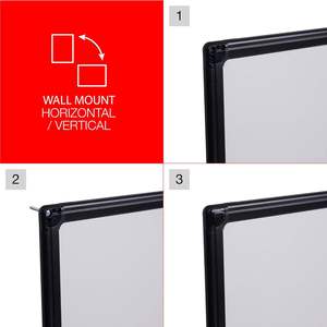 Universal 43629 48 X 36 Dry Erase Melamine <b>Board</b> Black Frame Whiteboard - Product Image 4