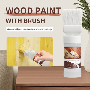 Juego de brochas de resina a base de agua para bricolaje con revestimiento líquido para teñir madera en interiores/exteriores y tiza para madera - Product Image 6