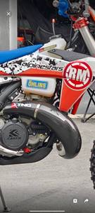 Protezione in Fibra di Carbonio per Collettore di Scarico a Due Tempi Modello 2024 per Moto KTM250/300EXC Husqvarna TE Hengjian Z300 - Product Image 5