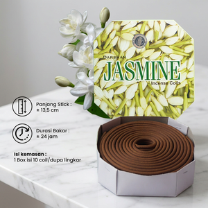 Incienso Floral de Jazmín Indonesio Ecológico para el Hogar, con Duración de 24 Horas, para Bienestar Espiritual - Product Image 2