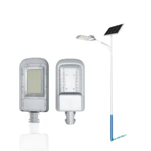 Luz de rua solar IP65 LED luz de rua LED integrada luz de rua solar exterior 20W 30W com bateria de lítio