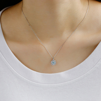 Collier pendentif en apatite étoile ronde géométrique plaqué or 14 carats en argent sterling 925