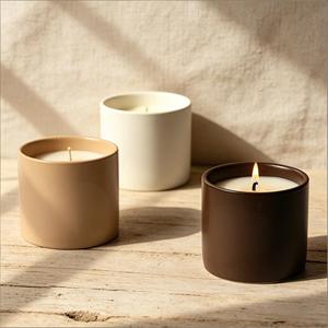 Bougie en cire de soja, style minimaliste, aromathérapie, décoration d'intérieur, parfum floral, durée de combustion de 40 à 60 heures - Product Image 3
