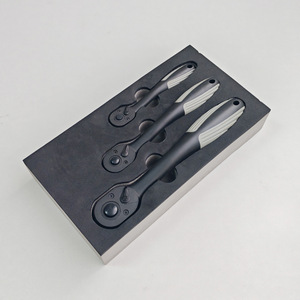 Lixin Tools 3Pc <b>Socket</b> <b>Ratchet</b> Wrench Set Metric Imperial Manual Square Head Plastic Coated Custom Tool Cart Wrench - Product Image 3