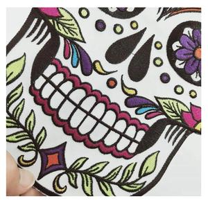 꽃 눈 패치와 DIY 미소 죽음의 유령의 날 사랑 절대 죽지 않습니다 로커빌리 레이디 라이더 히피 펑크 문신 패치 - Product Image 4