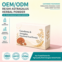 Poudre d'herbes Reishi et Astragale OEM ODM Marque Privée Vente en Gros Ginseng Collagène Anti-Fatigue pour le Soutien Immunitaire