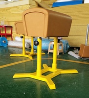 Aofan AF-184 Alat Latihan Pommel Horse Senam dari Baja Anti Karat yang Dapat Disesuaikan (80-105cm 35cm Lebar) Buatan Pabrik