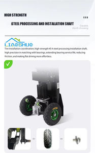 배터리식 4륜 계단 운반 트럭 3000W 전동 500kg 하중 계단 오르기 크롤러 계단 돌리 카트 크롤러 벨트 - Product Image 3