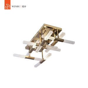Modern <b>crystal</b> lamps luxury <b>chandelier</b> Lead <b>Crystal</b> Glass geometric ceiling lamp - Product Image 1