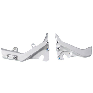 Support de dérailleur arrière en alliage poli argenté, forgé sur mesure par CNC, pour cadre de vélo de <span class=keywords><strong>route</strong></span> et VTT, pour remplacement et assemblages - Product Image 1