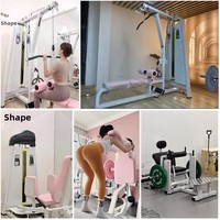 Ensemble complet de musculation en acier pour femmes, pour usage domestique, pour Squat Hack, Pont fessier, Entraînement des cuisses intérieures/extérieures, Poulie haute/basse et Entraînement du dos