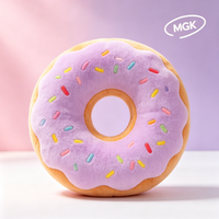 Peluche Mignonne Fast-Food : Hamburger, Pizza, Frites, Donut, Crème Glacée – Coussin Doux et Rembourré, Cadeau Créatif en Peluche Alimentaire pour Commandes en Gros