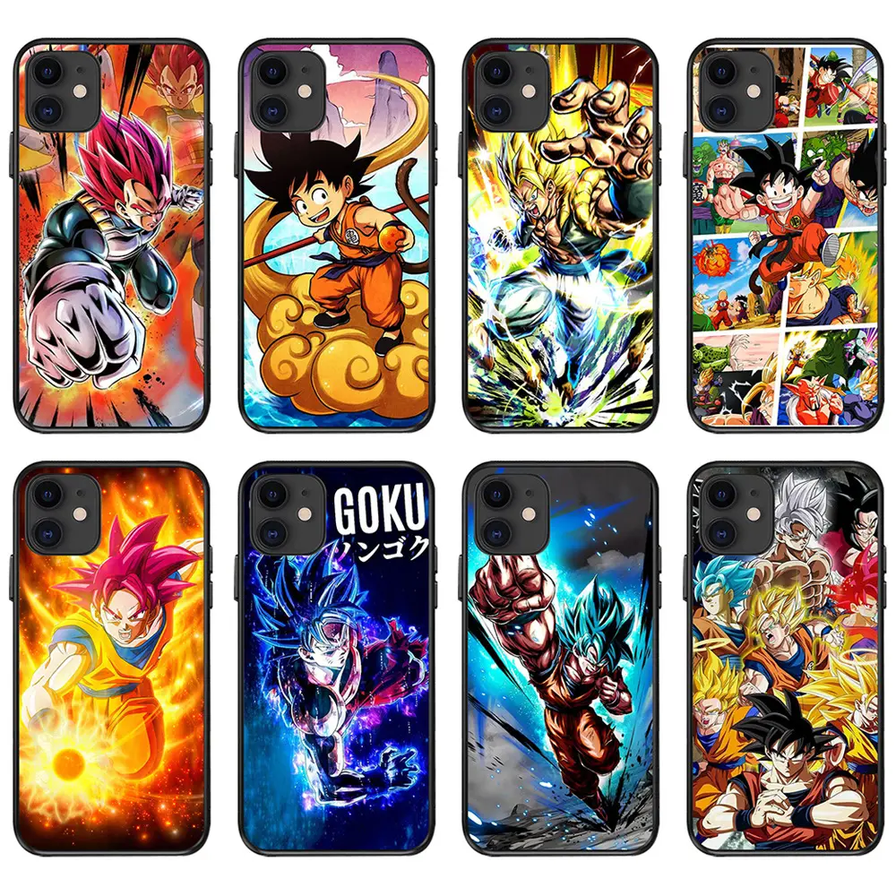 Fashion Silicone Protective Mobile Phone Case for Iphone 11 12 13 14 Pro Max X XS XR Cartoon Japanese Anime Design Phone Cover