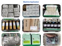 Machine d'étiquetage motorisée SKILT à commande PLC automatique avec impression de données variables en temps réel pour enveloppes A4 et produits plats