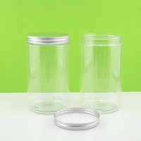 1000g Grande Taille Snacks Pot en Plastique PET Pot en Plastique Conteneur avec 89mm Taille de Col