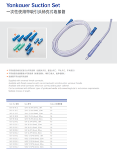 Tubo di aspirazione con manico <span class=keywords><strong>Yankauer</strong></span> monouso in Pvc tubo di aspirazione <span class=keywords><strong>Yankauer</strong></span> Set punta semplice o punta corona - Product Image 6