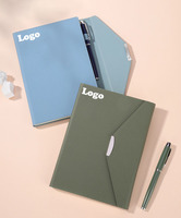 Logo personnalisé Promotions Business A5 Cahier de notes en cuir PU Journal Planner coffret cadeau avec stylo pour Noël