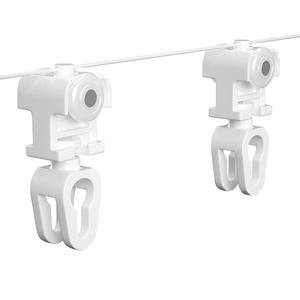 Durable Pom Material Curtain Track Pulley Popular Design Corrugated Folding Curtain Accessories Customizable Lengths - Product Image 2