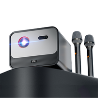 Microphones professionnel fait maison vidéo extérieur projecteur Hd Led Mini écran projecteur Dlp Portable film cinéma poche