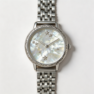 Reloj de Cuarzo Minimalista y Elegante para Mujer con Logotipo Personalizado al por Mayor - Reloj de Pulsera de Acero Inoxidable Resistente al Agua - Product Image 1