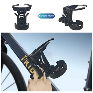 Portavasos Plegable y Ajustable 2 en 1 para Bicicleta con Gancho para Manillar, Soporte para Bebidas para Bicicleta, ATV, Motocicleta, Cochecito - Product Image 5