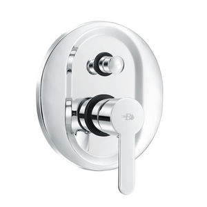 Grifos de Ducha Termostáticos Iole de Acero Inoxidable 304 con Superficie Cromada Pulida, Paneles de Ducha con Desviador y Masaje para Hoteles - Product Image 1