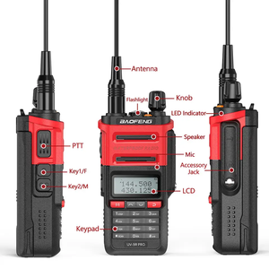 Baofeng UV 9R Pro UHF VHF Talkie-walkie portable sans fil IP6 Radio analogique étanche avec modulation FM de 5 à 8km de portée - Product Image 4
