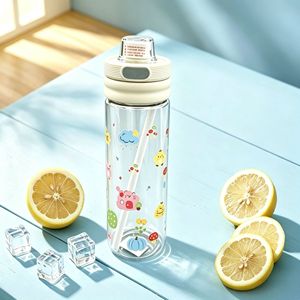 Zihao Water Bottle 1000Ml Bpa Free With Straw Portable Travel Cup For Men Women Students - Product Image 1