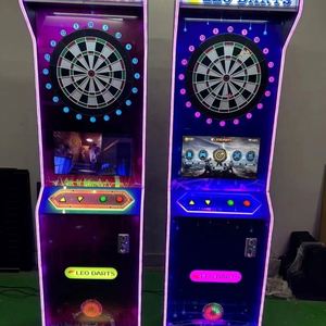 เครื่องเล่นเกมปาลูกดอกอิเล็กทรอนิกส์ Leo Darts Arcade พร้อมไฟ LED สีสันสดใส อุปกรณ์ความบันเทิงแบบอินเทอร์แอคทีฟ ใช้เหรียญ  หน้าจอดิจิตอล - Product Image 1