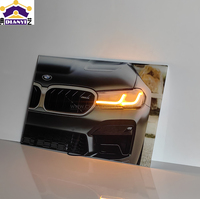 Bingkai Foto Mobil dengan Lampu Neon Seni Dinding Lukisan Dekoratif Kustom Dekorasi Dinding Mobil Sport untuk Dekorasi Rumah