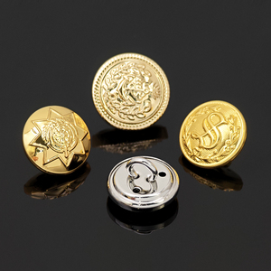 KUNSHUO Bouton Usine Smoking Manteau Blazer Costume Métal Tige Fer Acier Inoxydable Cuivre Laiton Uniforme Argent Blazer Boutons - Product Image 6