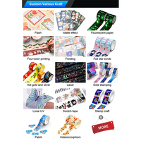 Autocollants adhésifs en acrylique découpés à la forme, imprimés sur mesure, kawaii, pour ruban washi, papier, vente en gros, design floral en feuille, facile à utiliser
