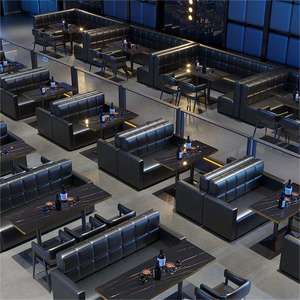 Ensembles de mobilier de restaurant moderne en gros : banquettes de café, de restauration rapide, canapés, tables et chaises de salle à manger, et banquettes de restaurant - Product Image 5