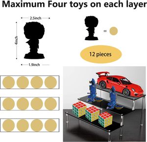 Hiện đại 3-Tier Đen Acrylic Tabletop Riser Kệ Nước hoa hiển thị đứng chủ cho Cologne cupcake cho <span class=keywords><strong>Funko</strong></span> cho Pop & món tráng miệng - Product Image 5