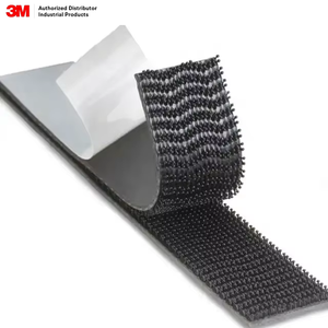 3M SJ3541 SJ3542 SJ5916 doppia serratura richiudibile chiusura adesiva doppia faccia gancio e nastro ad anello nero fungo testa fibbia - Product Image 1