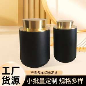 Metal Tea Can Cylinder Screw Cap Matte Finish Food Grade <b>Small</b> Size Storage <b>Container</b> - Product Image 4