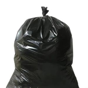 Vente en gros en usine Grands sacs à ordures jetables industriels portables en plastique noir - Product Image 3