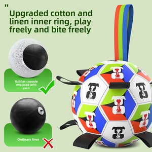 Nuevo Balón de Entrenamiento Clásico de PU para Perros, Juguete Interactivo para Perros Pequeños/Medianos/Grandes, Venta al Por Mayor de Fábrica - Product Image 3