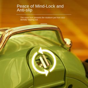 Mochila portátil de plástico de moda para mascotas en el diseño de la cápsula espacial Mochila de gato saliente transpirable para perros - Product Image 4