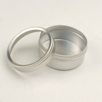 Mini 10ml en aluminium fer blanc conteneur Logo personnalisé 32*18mm petit pot en aluminium pour ongles paillettes brillant à lèvres bonbons bougie emballage