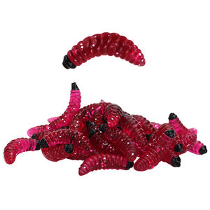 WEIHE leurre de pêche Maggot Grub jaune réaliste leurre de pêche bionique pain Bug doux leurre de pêche odeur vers lueur crevettes - Product Image 5