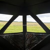 Tente de chasse pop-up portable OEM d'usine, une chambre, camouflage extérieur, quatre saisons, pour la chasse, abri au sol en polyester