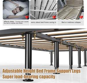 4-Packs <span class=keywords><strong>de</strong></span> <span class=keywords><strong>pieds</strong></span> <span class=keywords><strong>de</strong></span> cadre <span class=keywords><strong>de</strong></span> <span class=keywords><strong>lit</strong></span> Queen <span class=keywords><strong>de</strong></span> remplacement <span class=keywords><strong>de</strong></span> <span class=keywords><strong>lattes</strong></span> <span class=keywords><strong>de</strong></span> bois <span class=keywords><strong>à</strong></span> hauteur réglable Base plus large <span class=keywords><strong>Pieds</strong></span> <span class=keywords><strong>de</strong></span> meubles Upgrade Patas Para Cama <span class=keywords><strong>De</strong></span> Madera - Product Image 4
