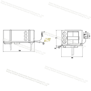 NF meilleure vente sous banc caravane climatiseur 9000BTU sous couchette sous plancher climatiseur pour rv caravane - Product Image 3