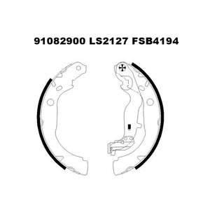 Zapatas de freno manual 91082900 para <span class=keywords><strong>DACIA</strong></span> <span class=keywords><strong>DUSTER</strong></span> - Product Image 4