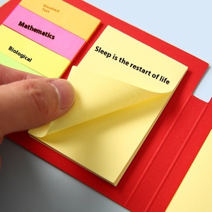 Custom Promotional Eco-Friendly Kraft Paper Self-Adhesive Memo Pad <b>Sticky</b> <b>Notes</b> Customized Color Logo for School Office Home - Product Image 3