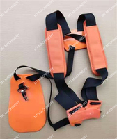 Tondeuse à Gazon Réglable Double Bretelles Tondeuse Ceinture en Nylon pour Débroussailleuse Jardin Pelouse