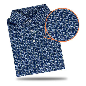 Logo personnalisé Fabricant de vêtements d'athlétisme de luxe pour hommes Polo en polyester 5 élasthanne 95 Vêtements de golf pour hommes - Product Image 3